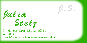 julia stelz business card